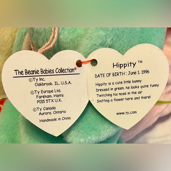 Ty trio of bunny rabbit beanies pair nice for Easter Floppity, Hippity, Hoppity - Picture 7 of 8